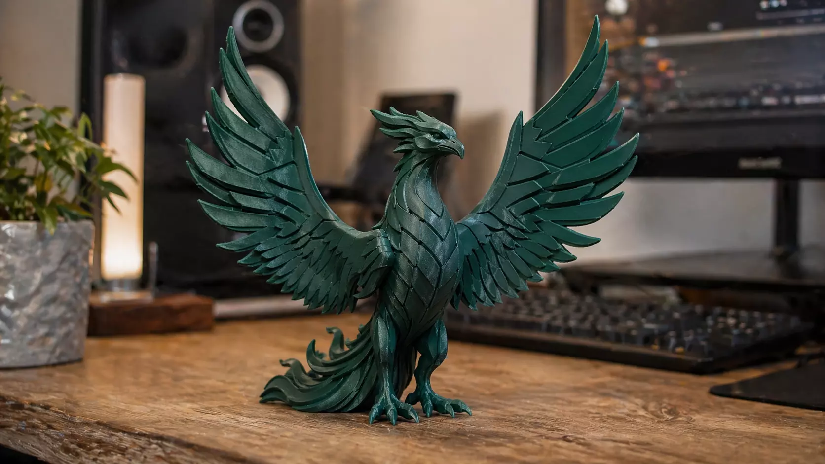 Phoenix Bird Winged Collectible Figurine 3D print model