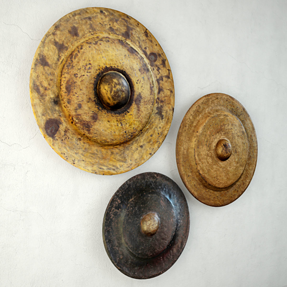 19th C Bronze Gongs 3D model_2