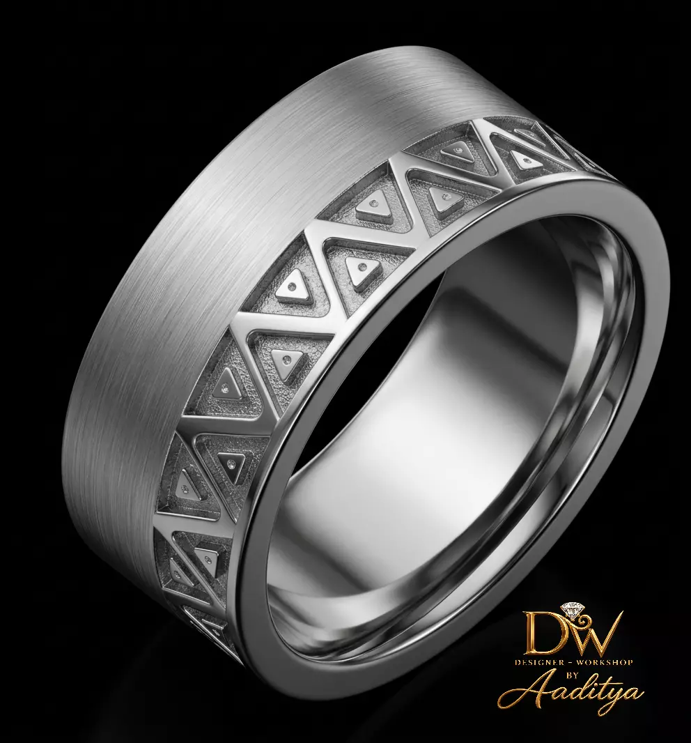 Geometric Triangle Men Band 3D print model