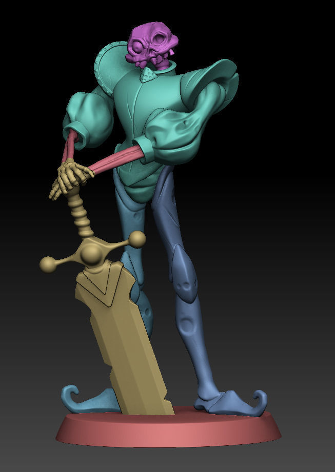 Medievil Fanart Statue 3D print model_6