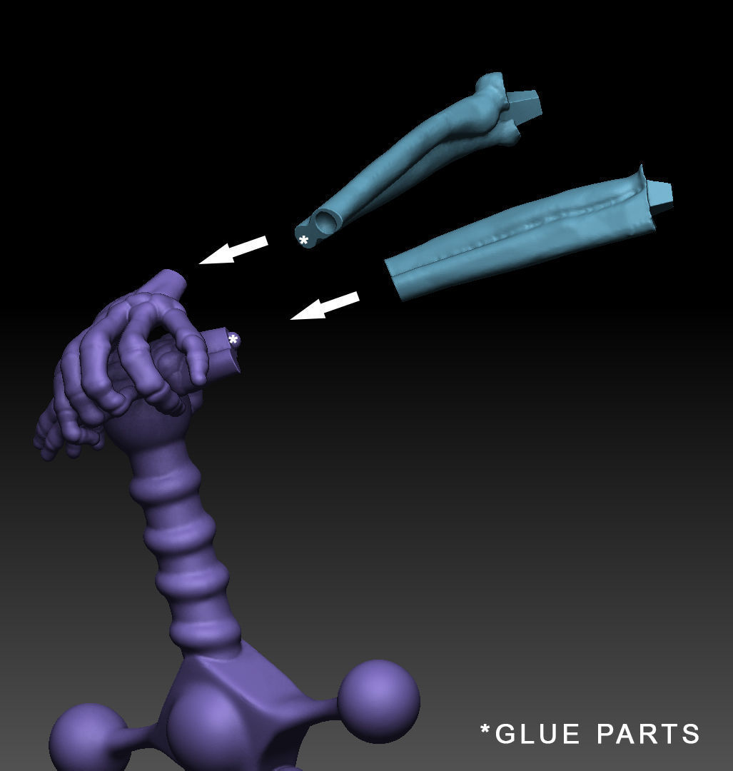 Medievil Fanart Statue 3D print model_3