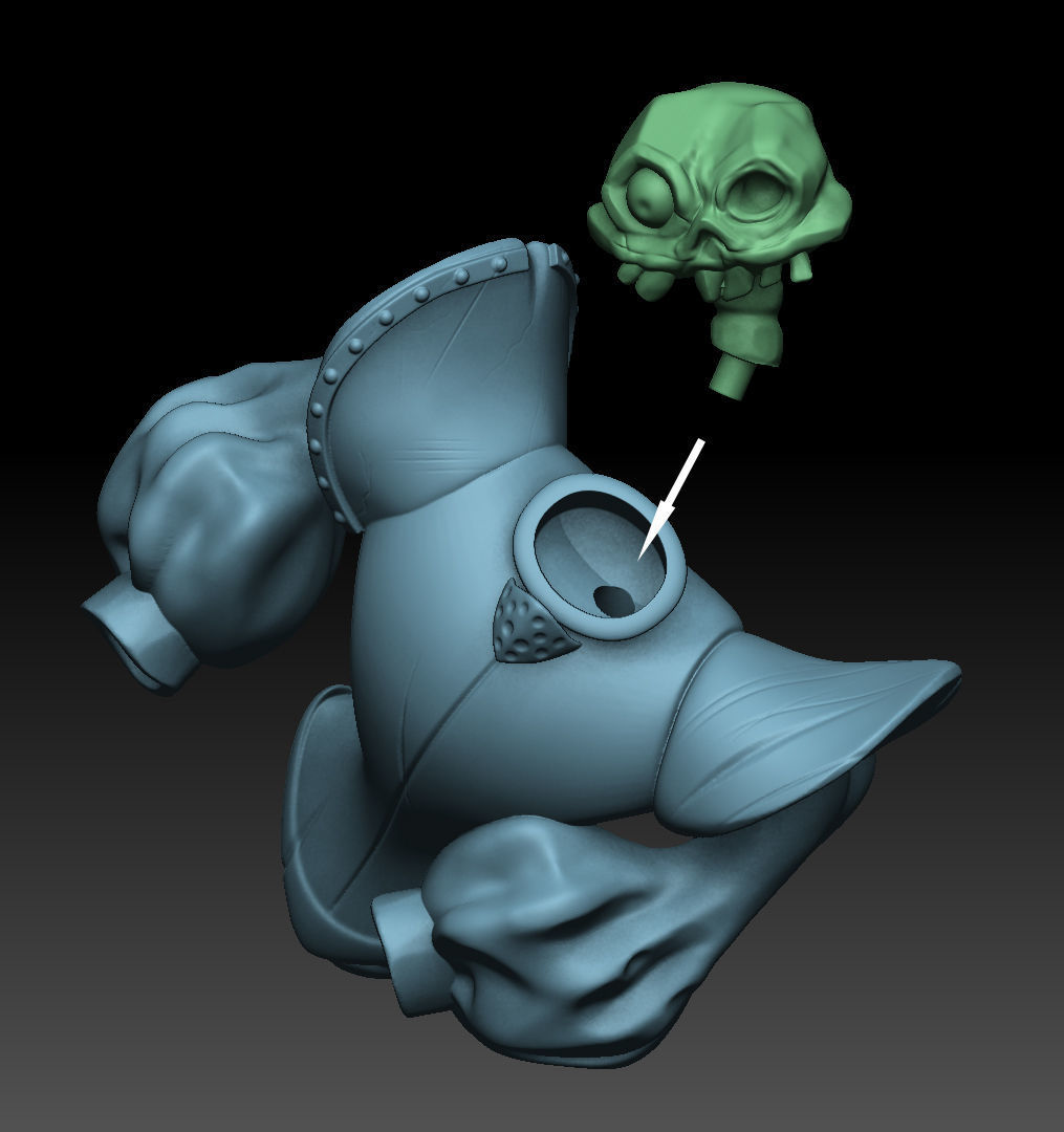 Medievil Fanart Statue 3D print model_1