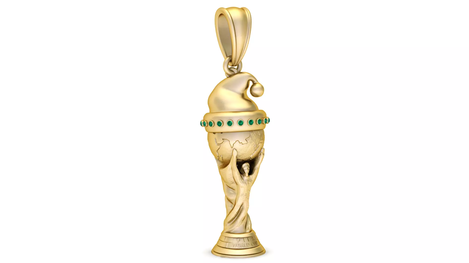 Christmas FIFA World Cup Trophy Pendant 3D print model