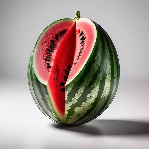 Realistic Sliced Watermelon 3D Model 3D model