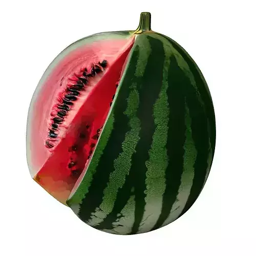 Realistic Sliced Watermelon 3D Model 3D model 3