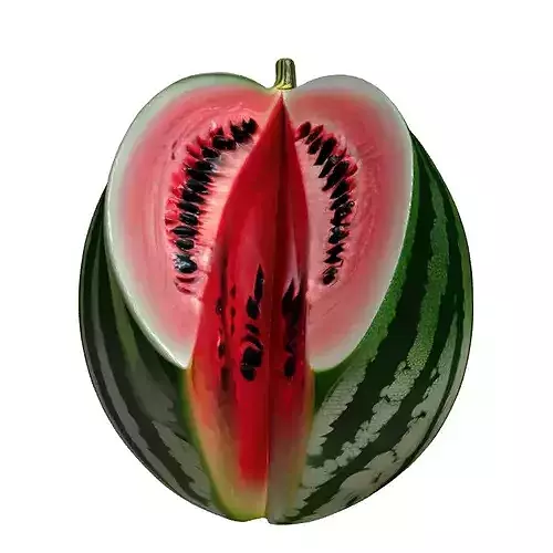 Realistic Sliced Watermelon 3D Model 3D model 5