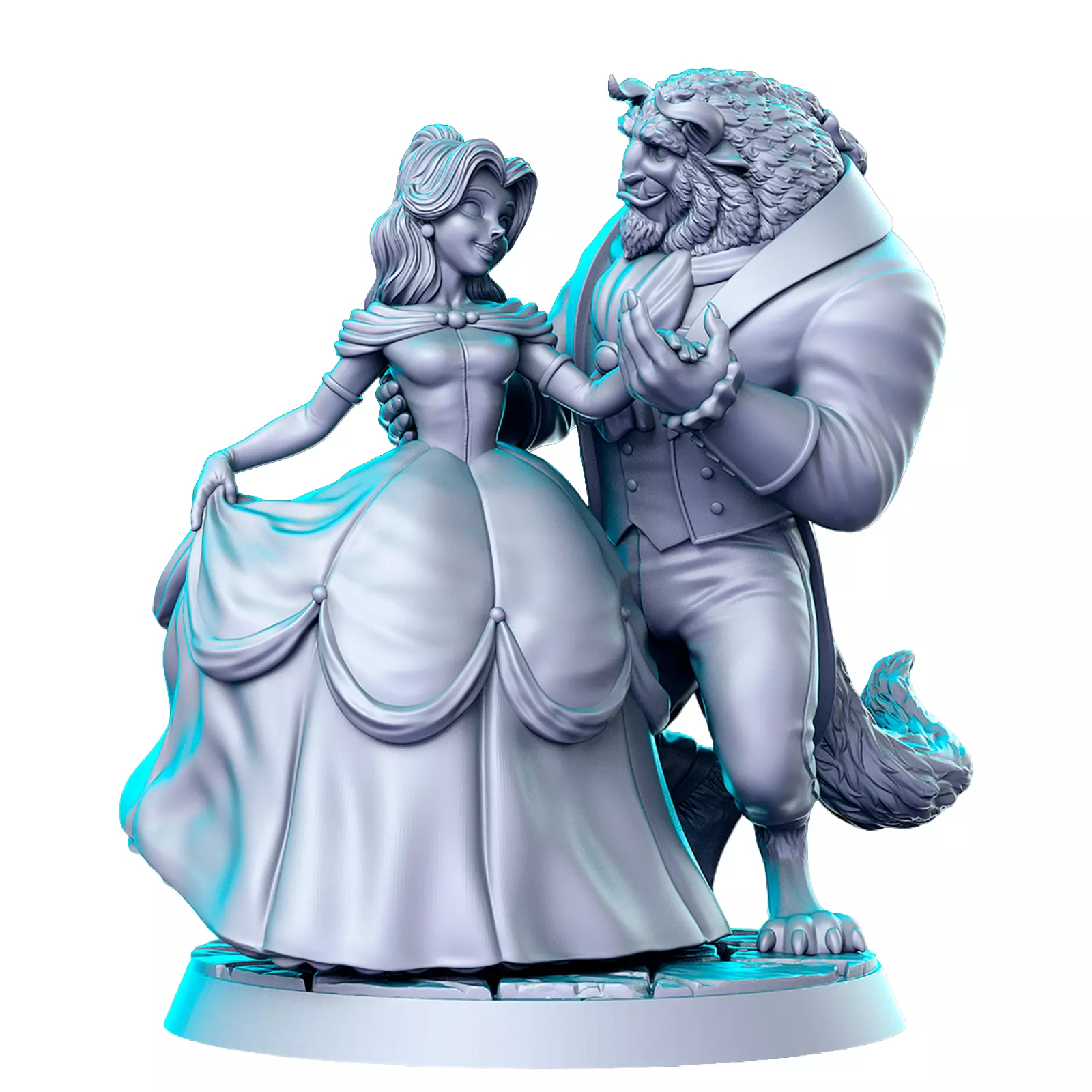 Duo Beast 3D Print STL Miniature RPG 3D print model