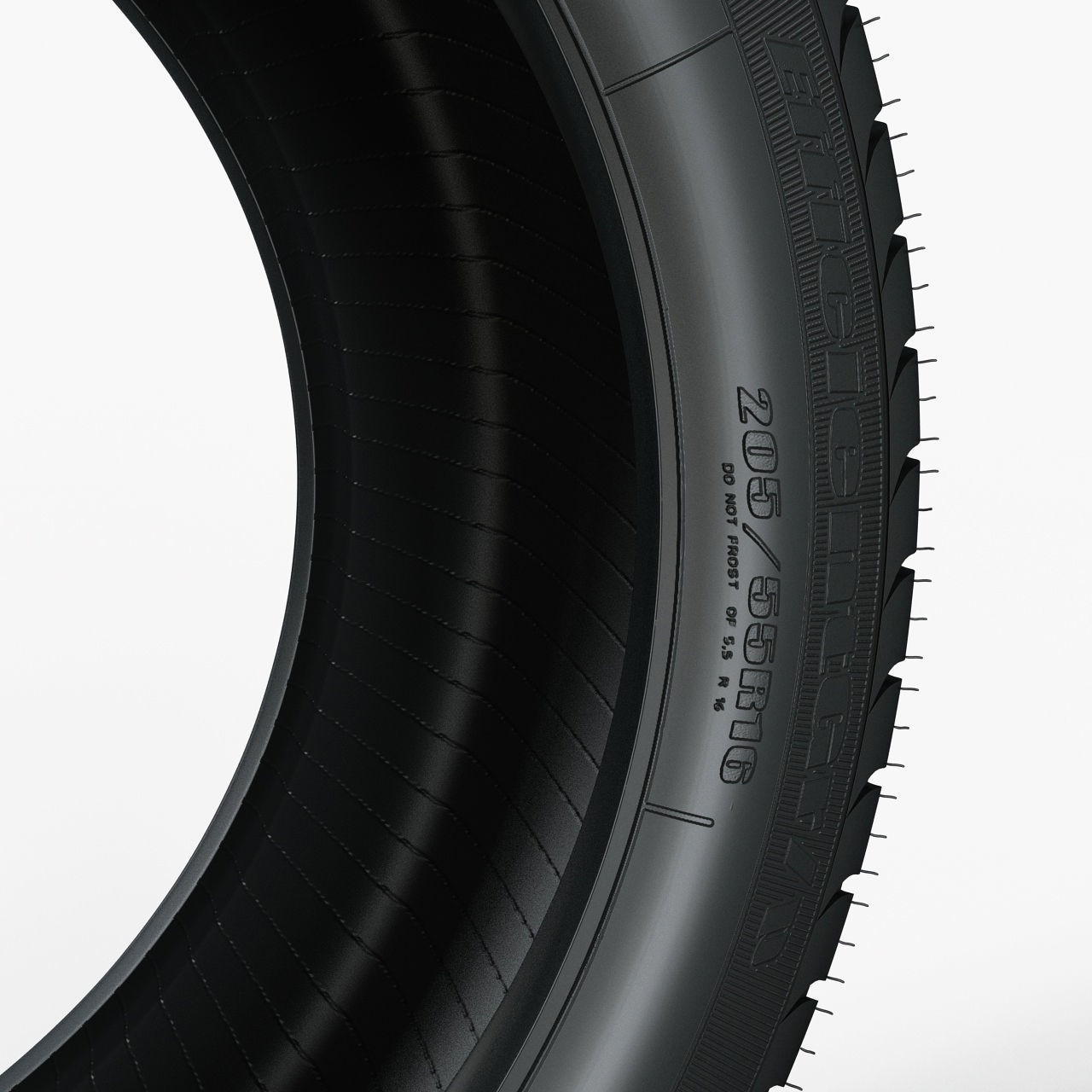 Tire GoodYear Efficient Grip 205x55xR16 3D model_1
