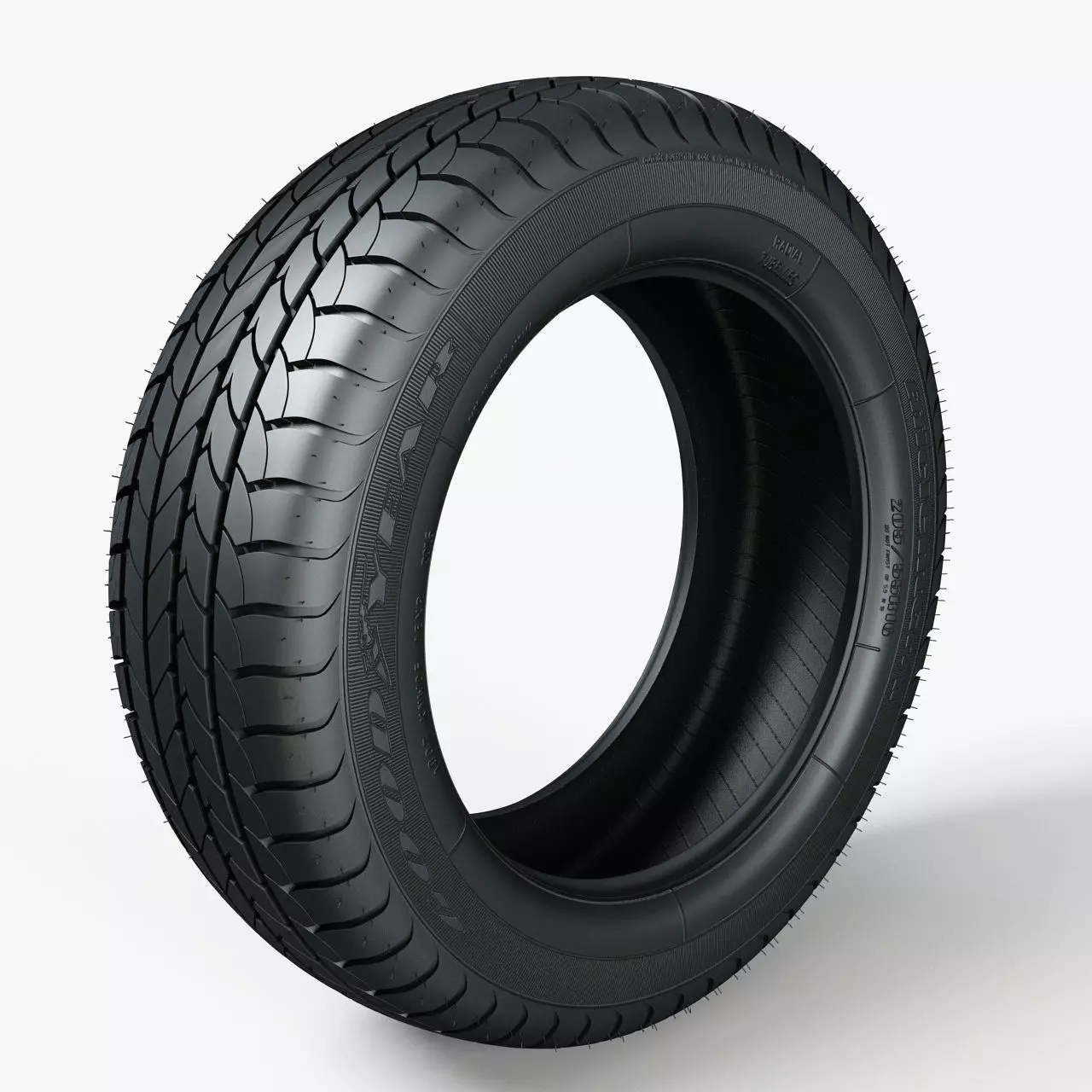 Tire GoodYear Efficient Grip 205x55xR16 3D model_0