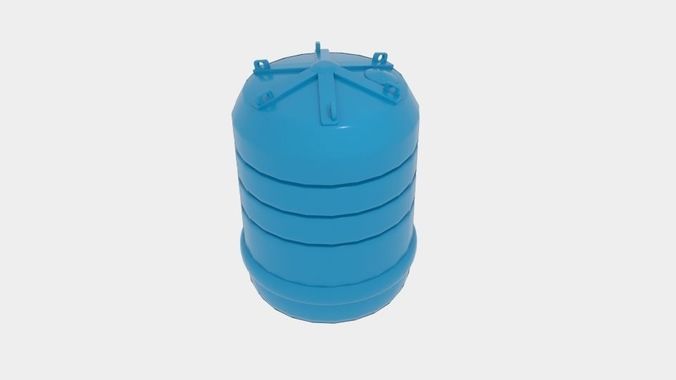 Carbery 5000 Water Tank Low-poly 3D model