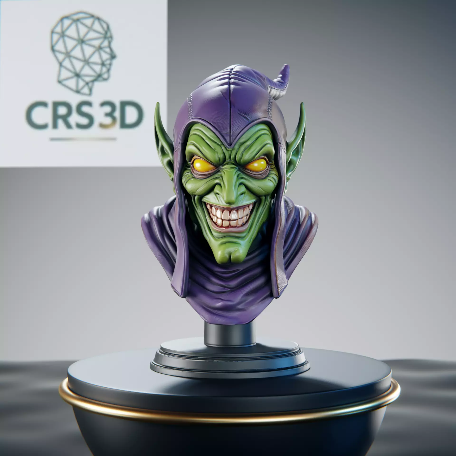 Green Goblin Marvel Villain BUST Norman Osborn 3D print model