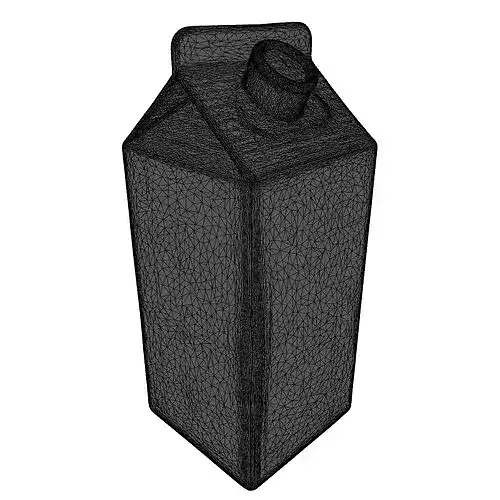 Dairy Milk Carton 3D Model 3D model 2