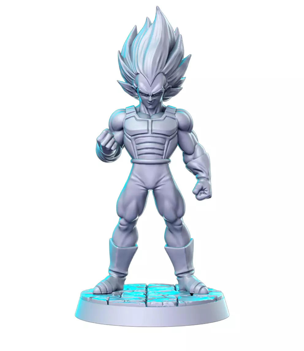 Vegeta Dbz 3D Print STL Miniature RPG 3D print model