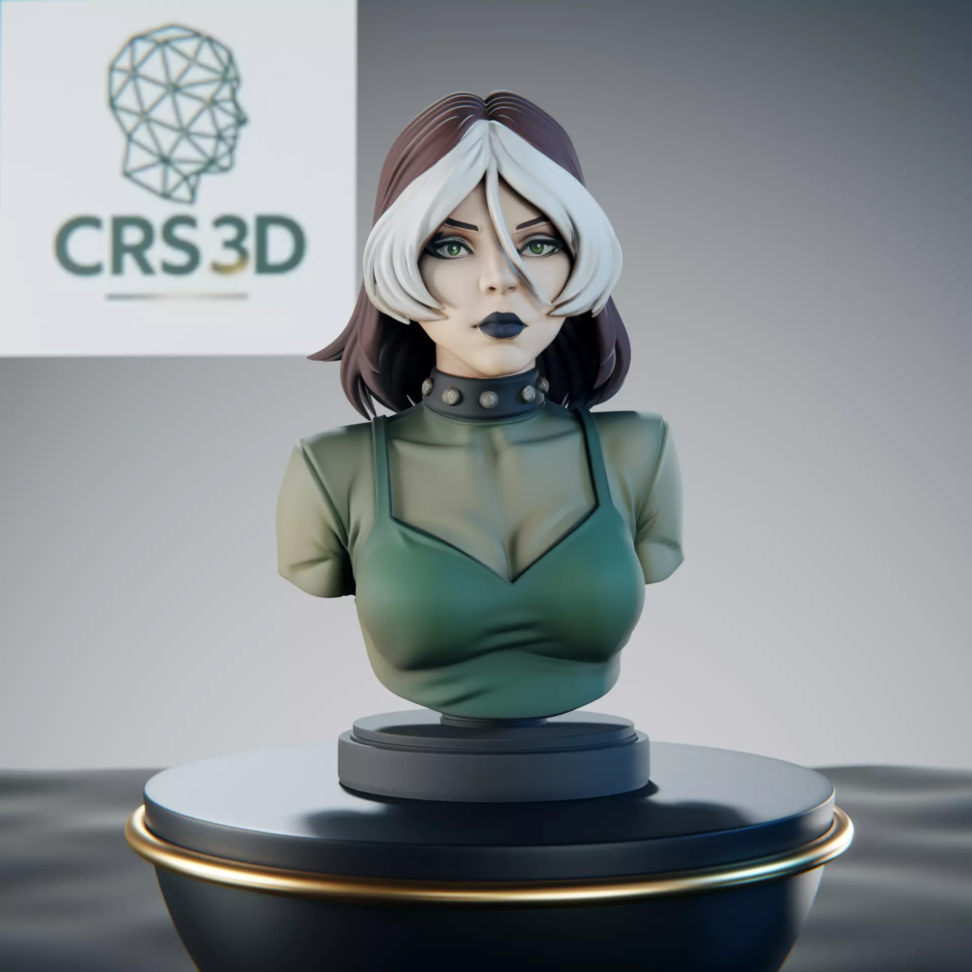 Rogue X-Men Evolution BUST Anna Marie Mutant 3D print model