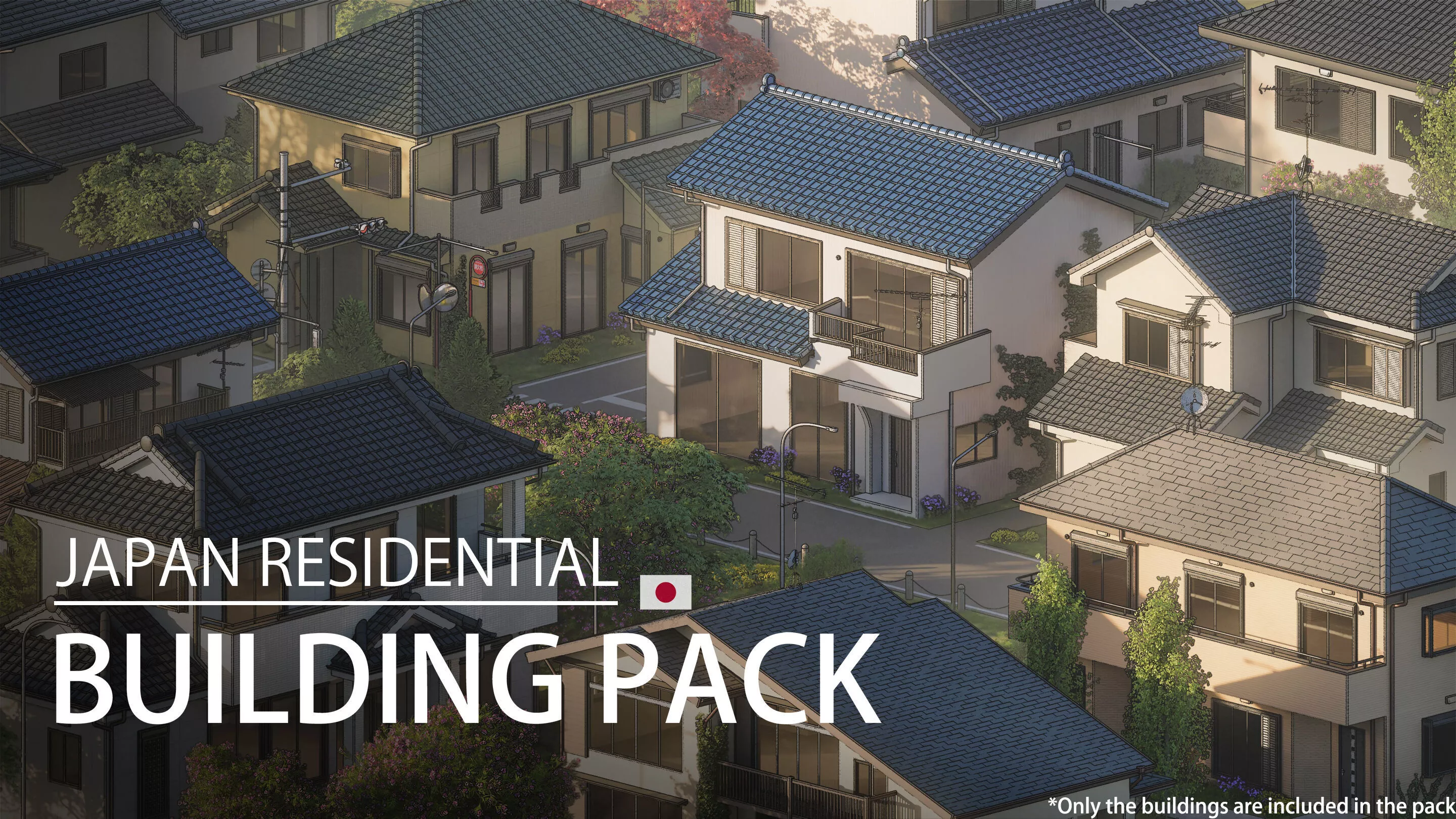 Japan Residential Building Pack Blender 3D model