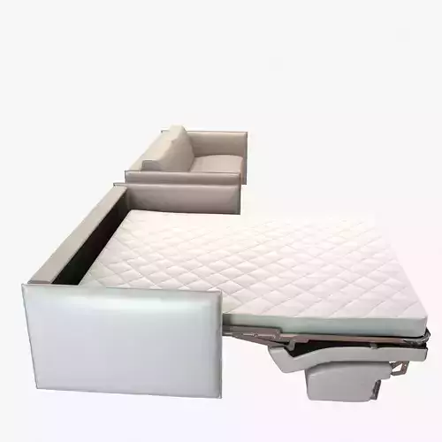 Custom made italy sofa in normal and sleeping mode 3D model