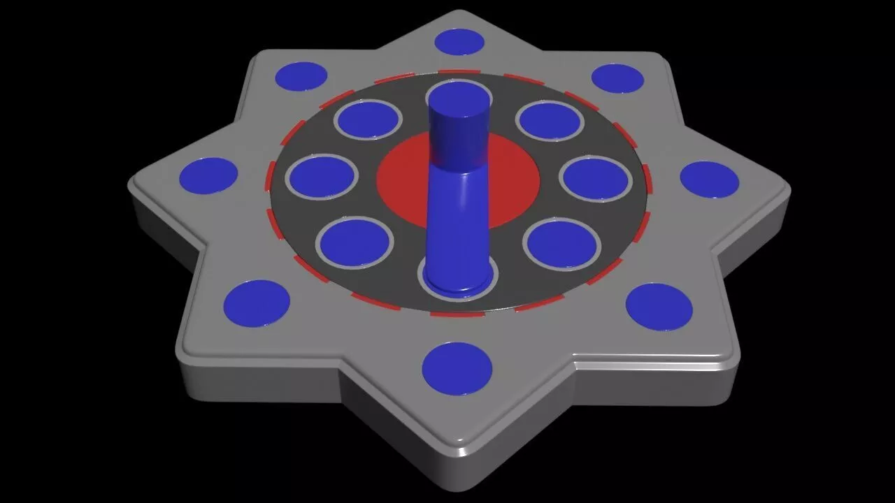 Inverted Magnetic Frictionless Rotor - Concept 3D print model