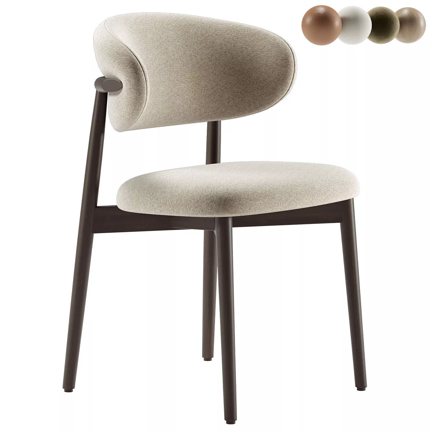 Troy Dining Chair 3D model