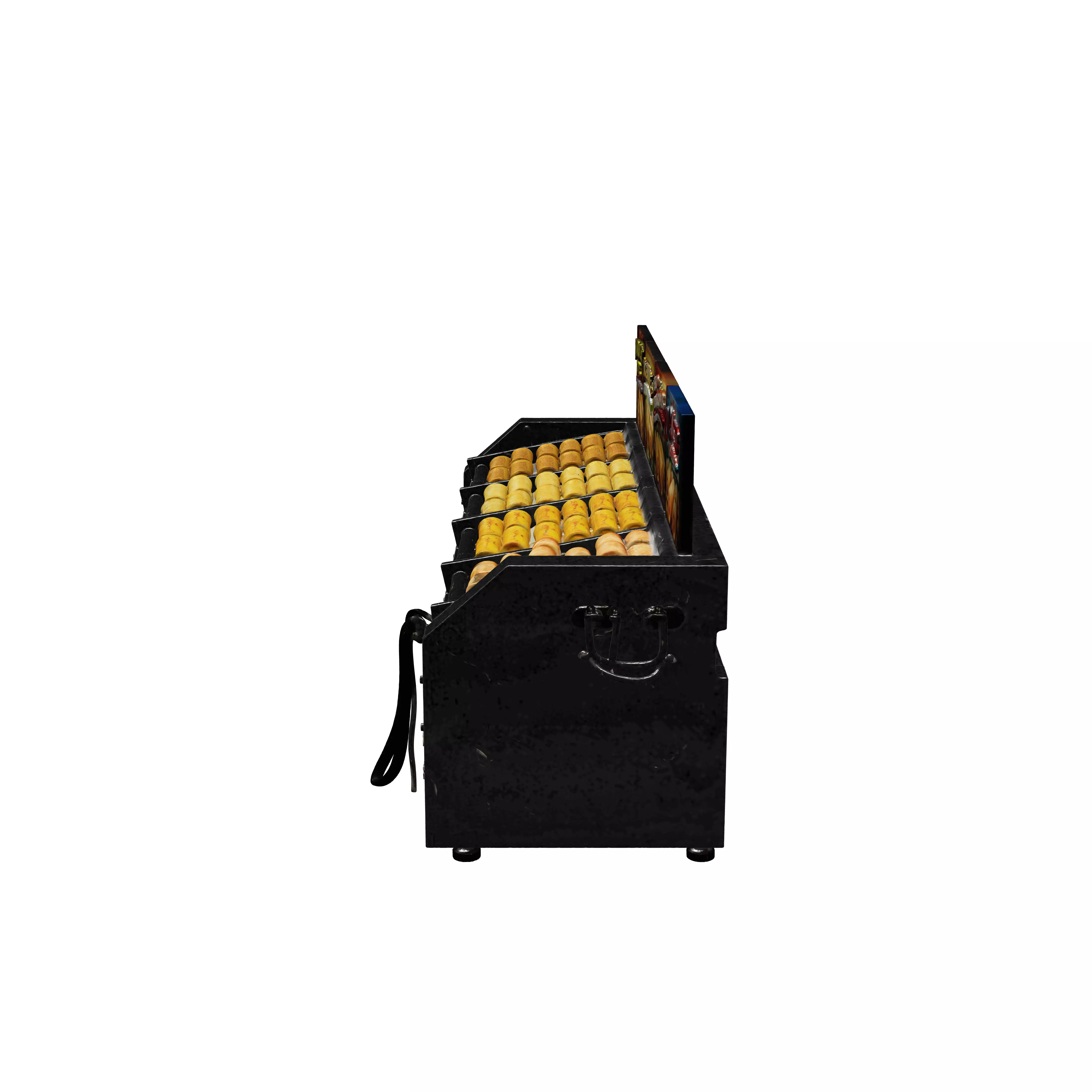 Assorted Snack Bites Gas Station Rollers Display 3D model