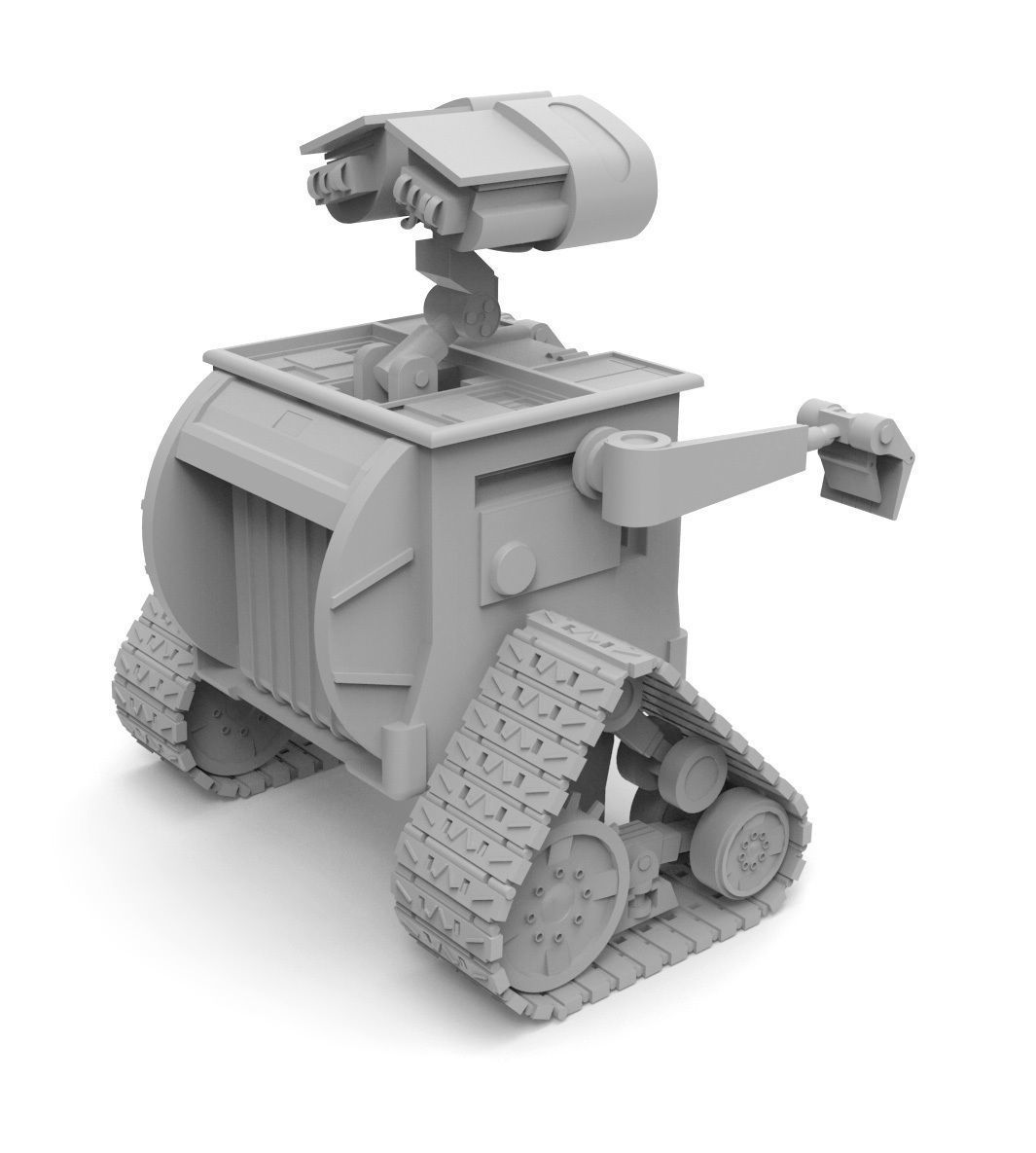 Wall-e track with gears 3D model_5