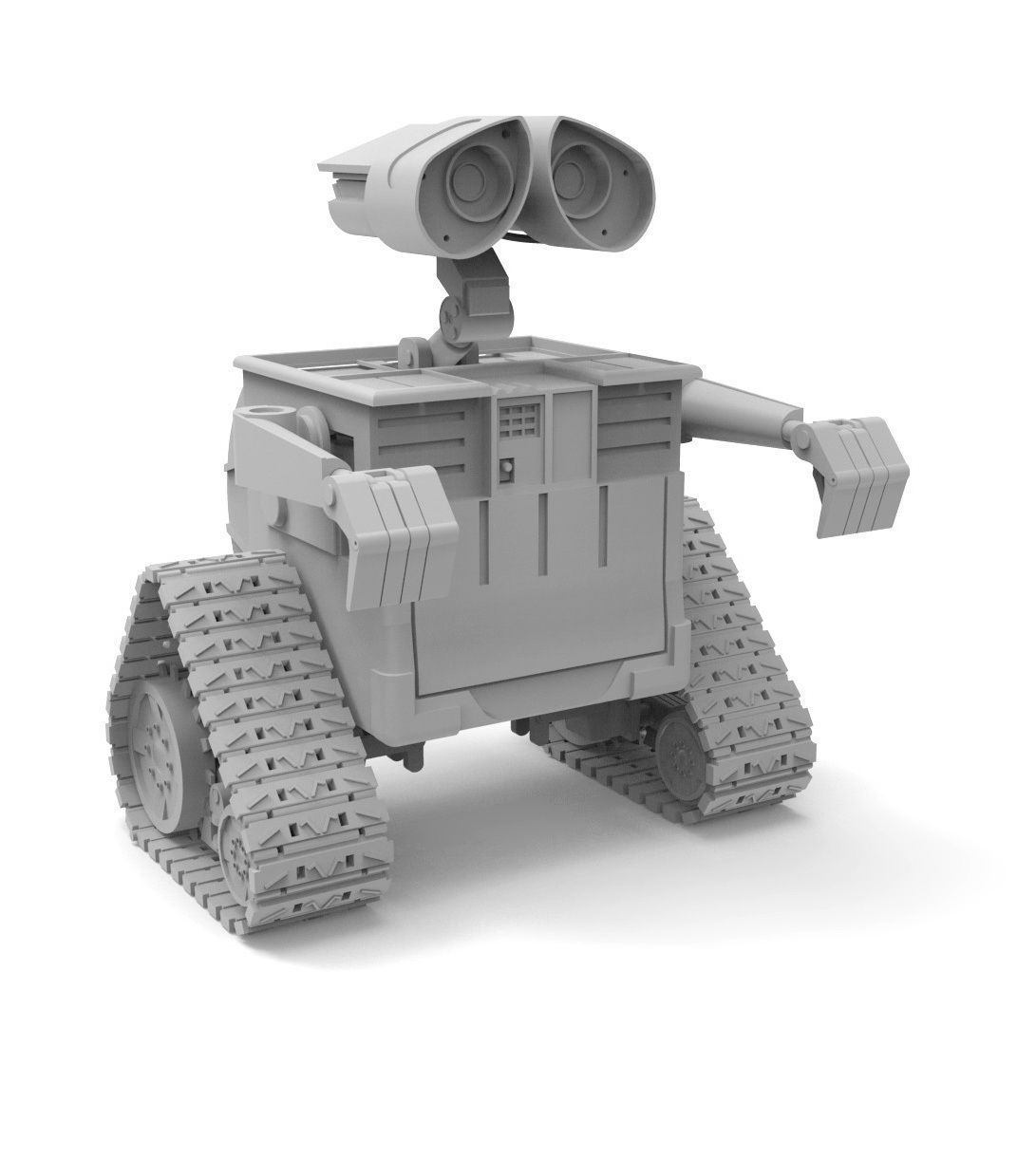 Wall-e track with gears 3D model_4