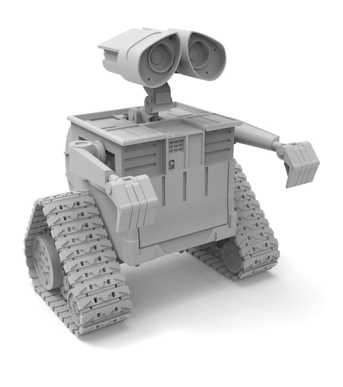 Wall-e track with gears 3D model_2