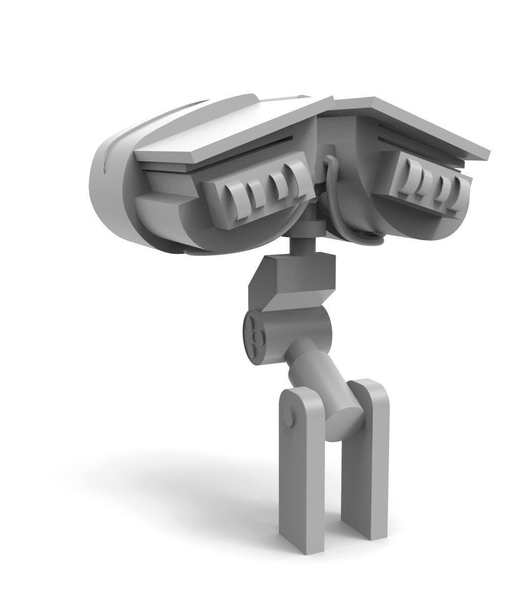 Wall-e track with gears 3D model_6