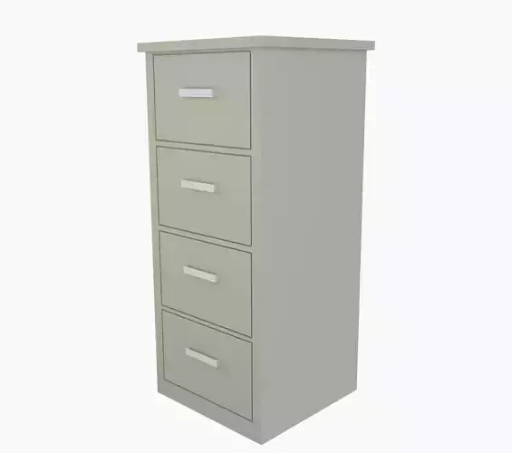 Cabinet filing with three drawers