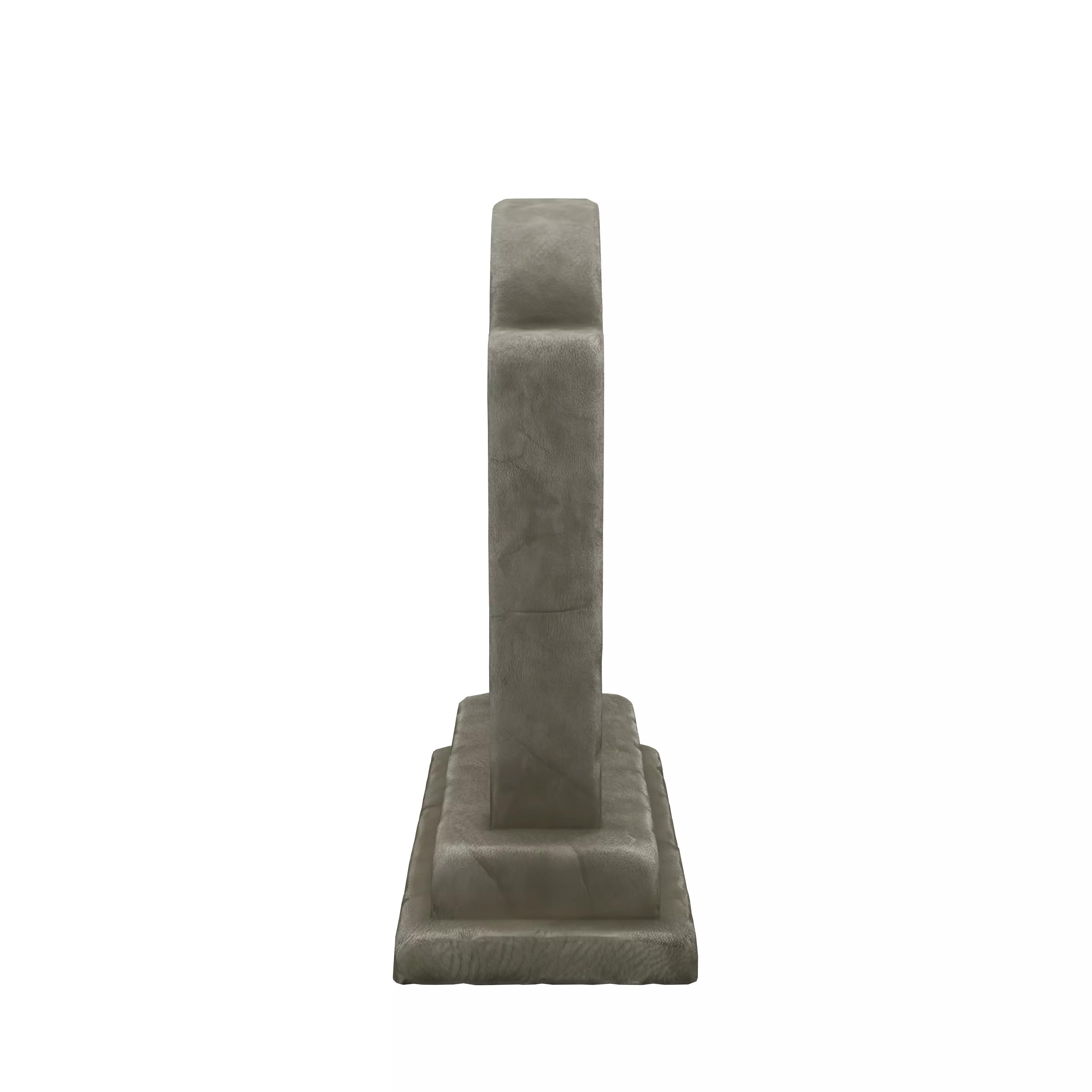 Cracked RIP Gravestone 3D model