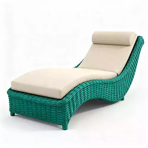 Realistic Luxury Woven Lounge Chair 3D Model