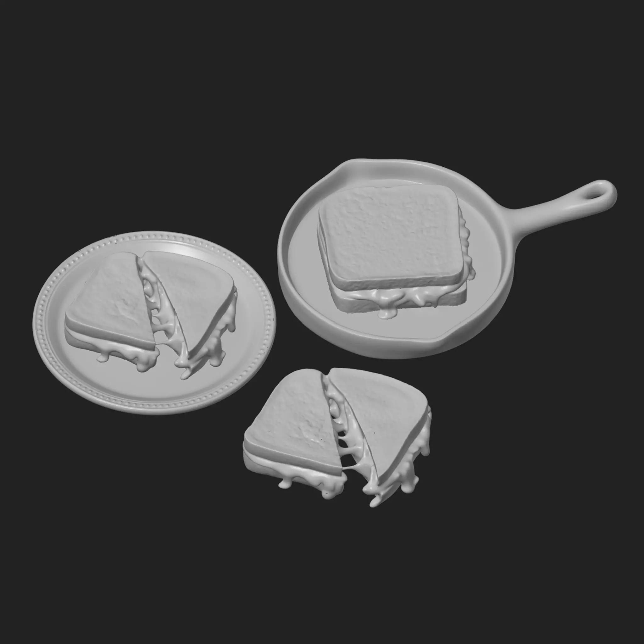 Grilled Cheese 3D print model