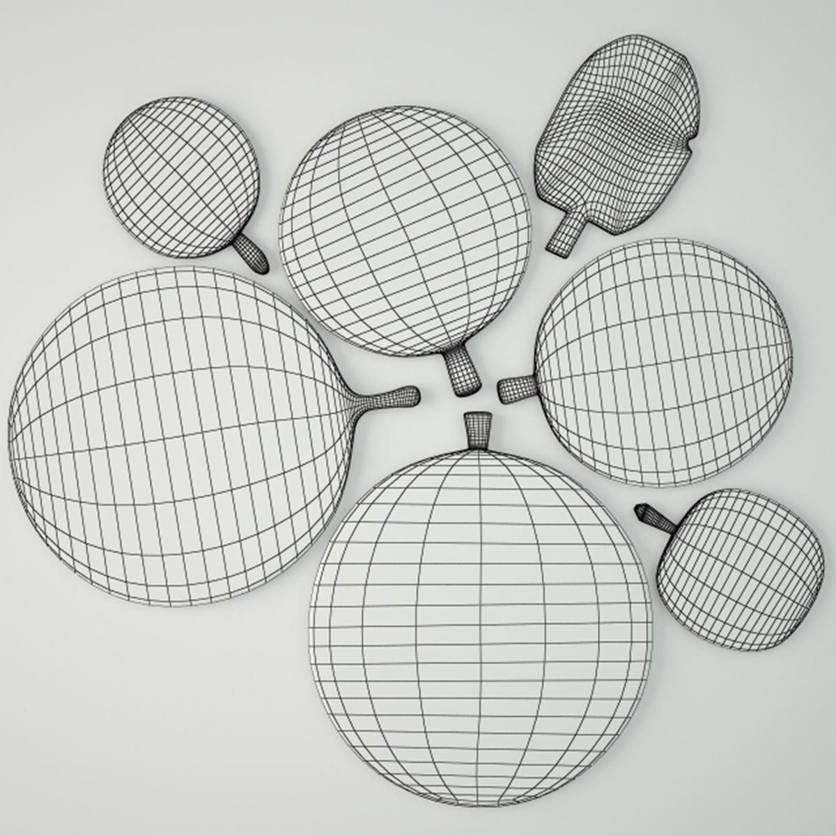 Antique Cutting Boards 2 3D model_3