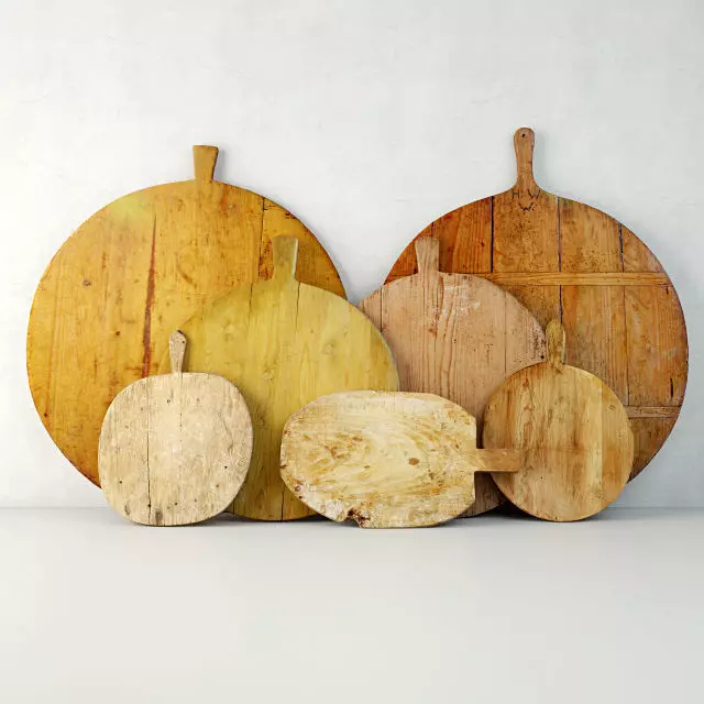 Antique Cutting Boards 2 3D model_0