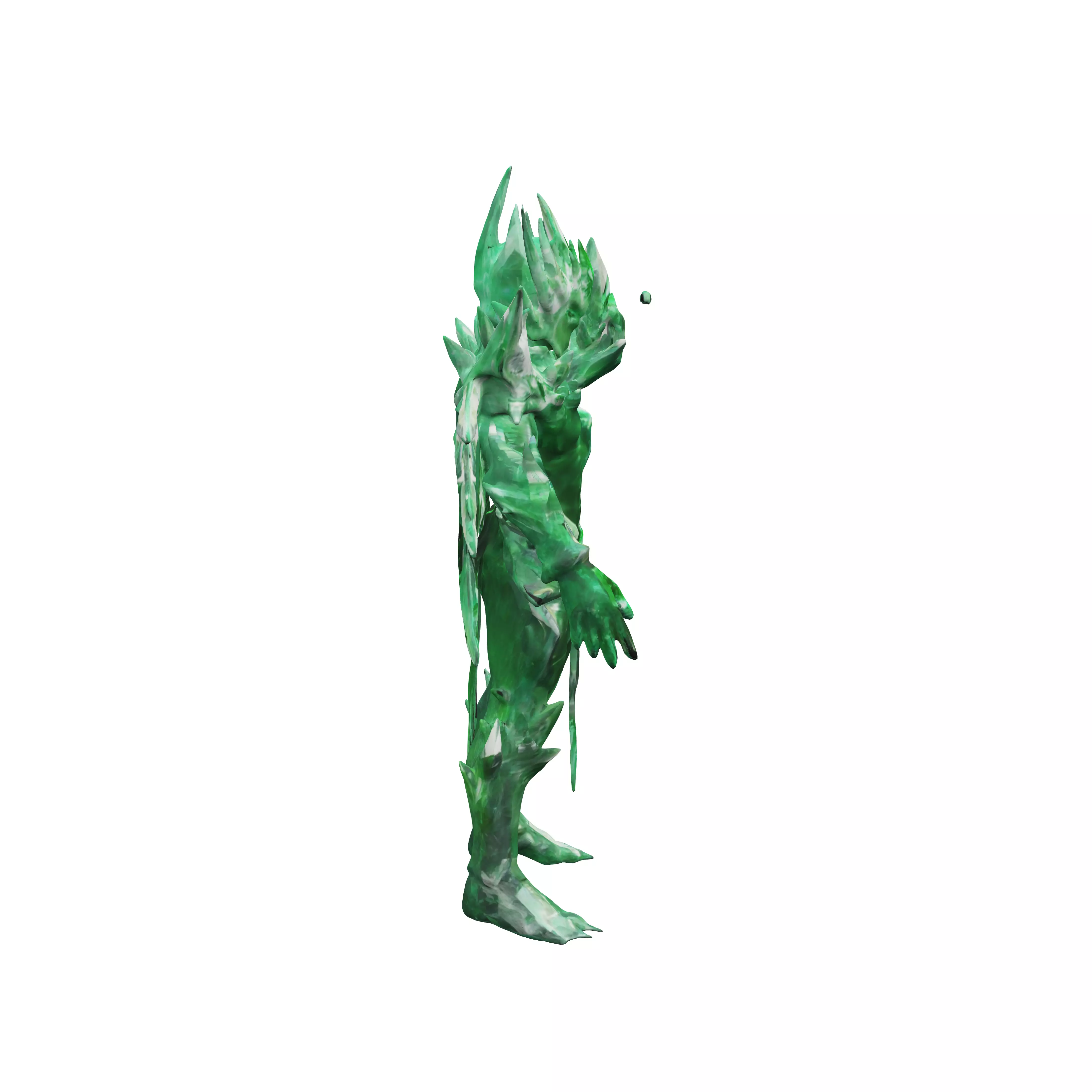 fantasy crystal elemental several individual unconnected crys... 3D model