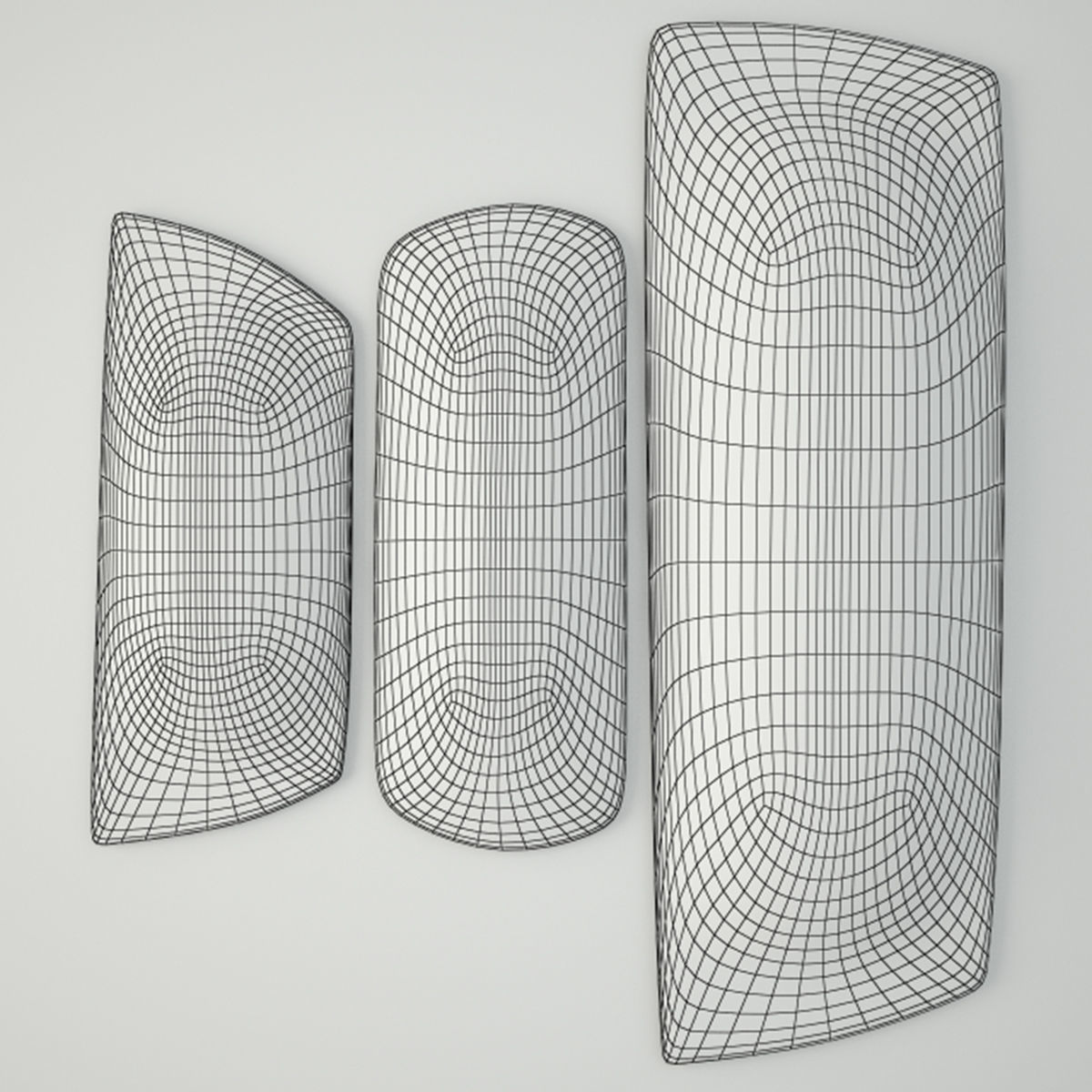 Antique Dough Bowls 2 3D model_4