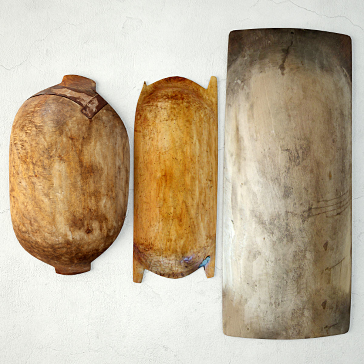 Antique Dough Bowls 3 3D model_3