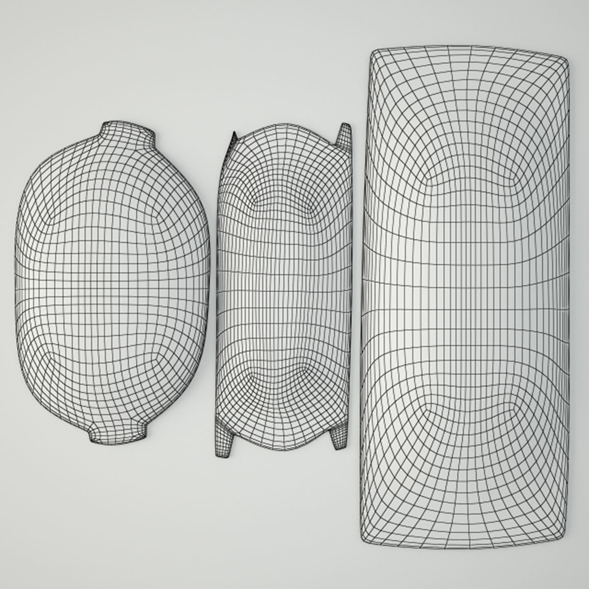 Antique Dough Bowls 3 3D model_4