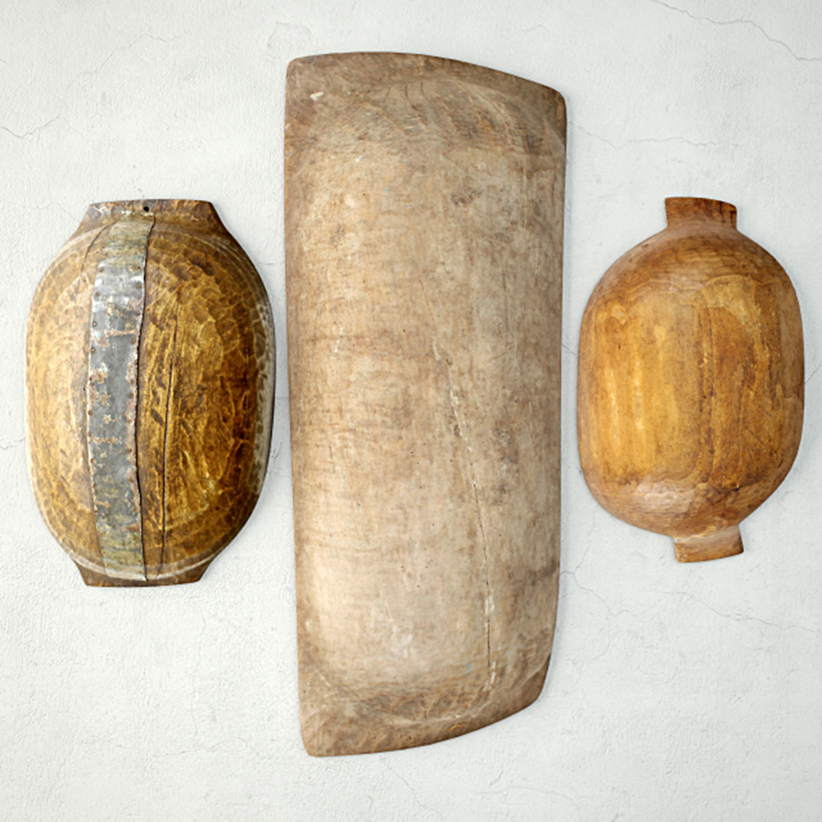 Antique Dough Bowls 4 3D model_3