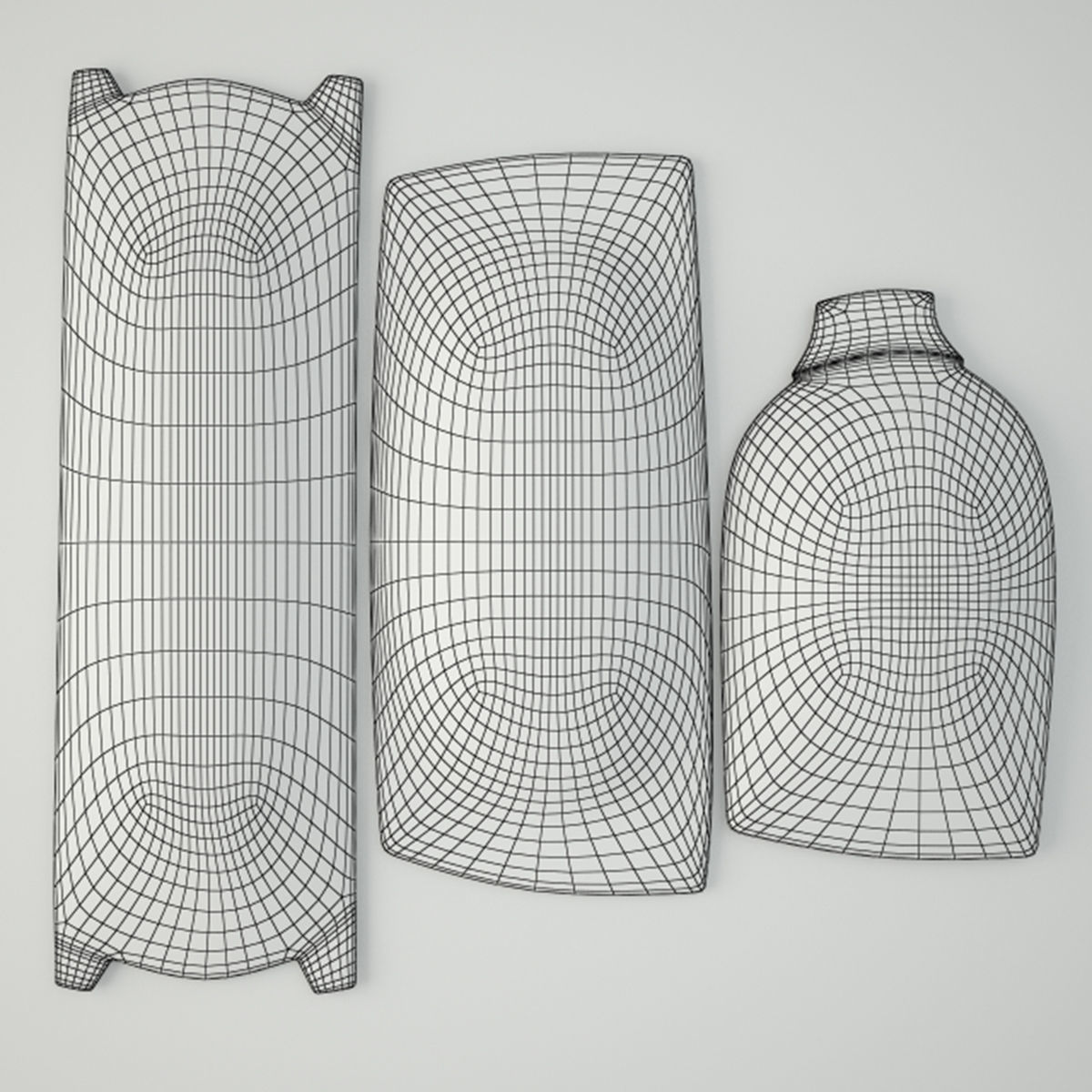 Antique Dough Bowls 5 3D model_4