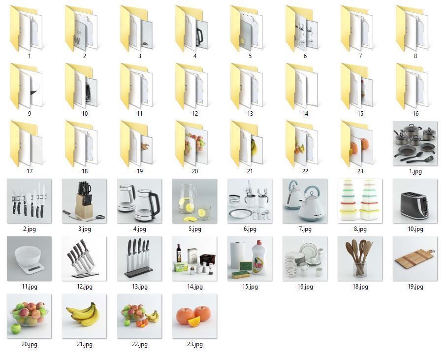 Stuff for kitchen Vol 01 3D model_2