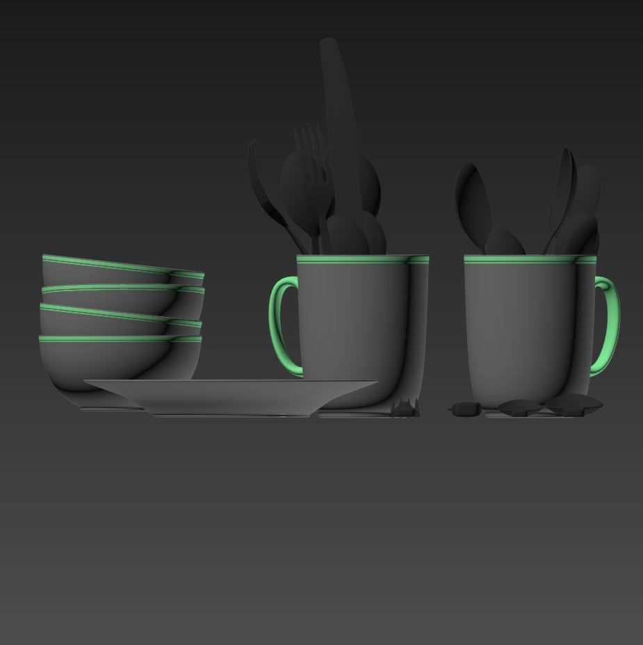 Stuff for kitchen Vol 01 3D model_29