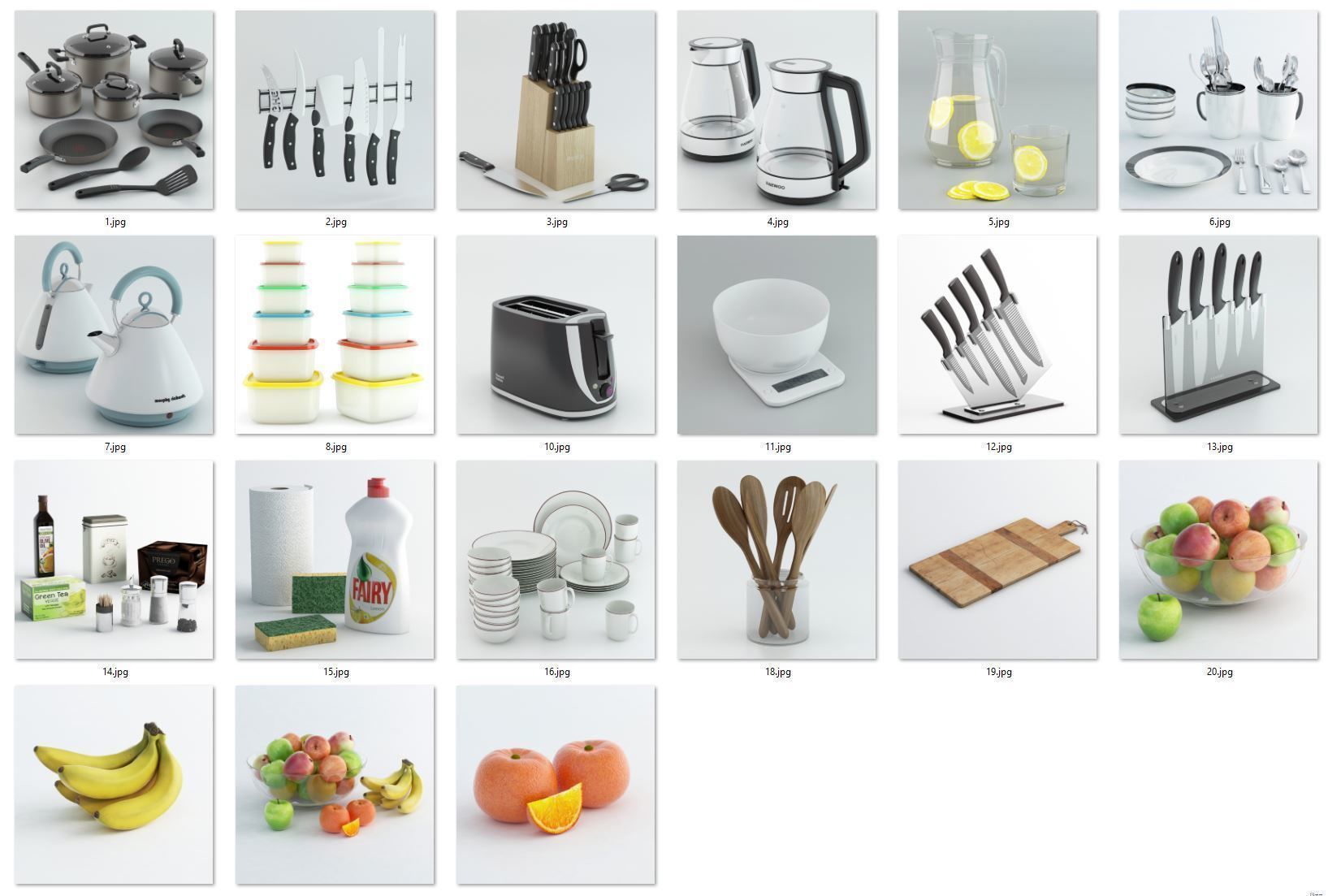 Stuff for kitchen Vol 01 3D model_1
