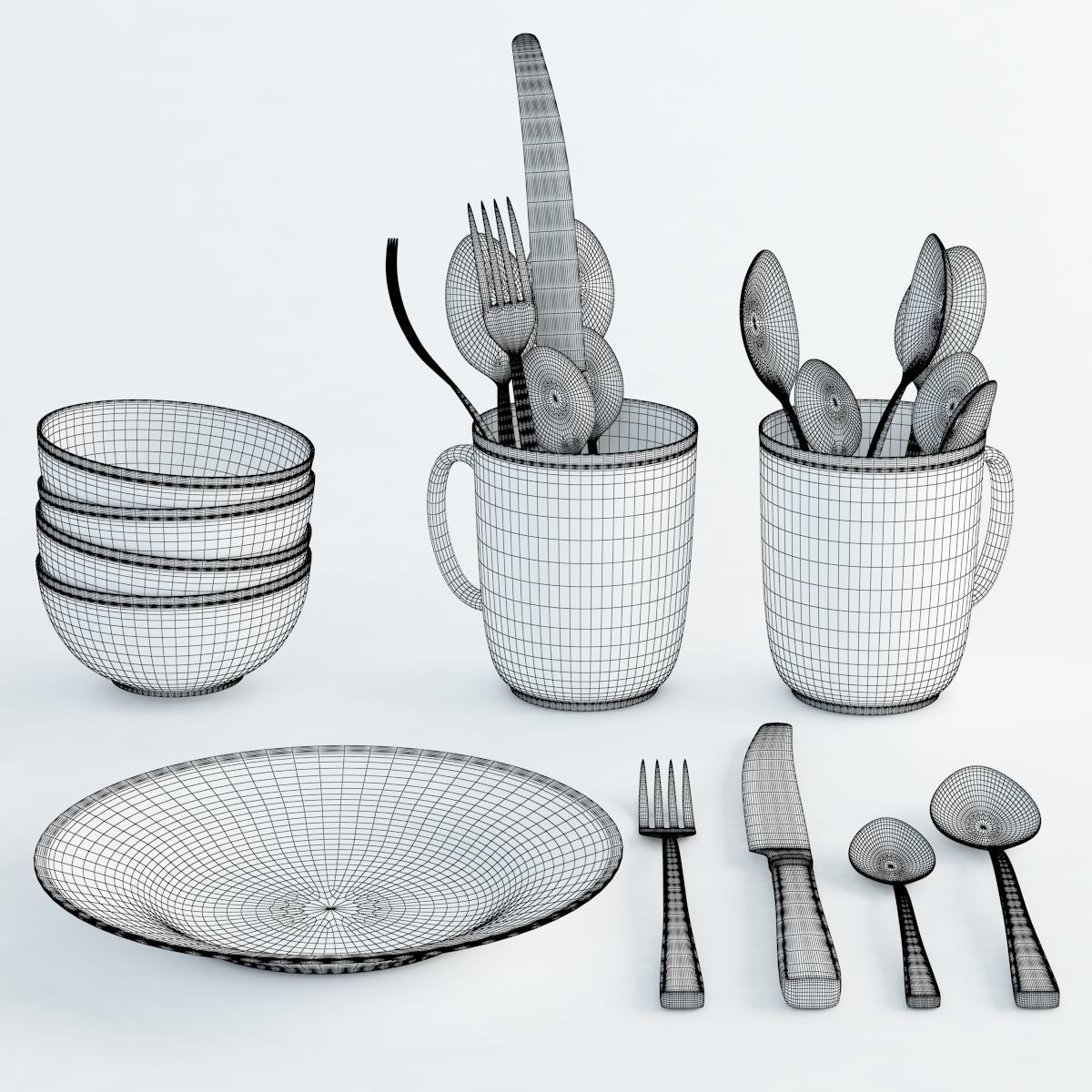 Stuff for kitchen Vol 01 3D model_28
