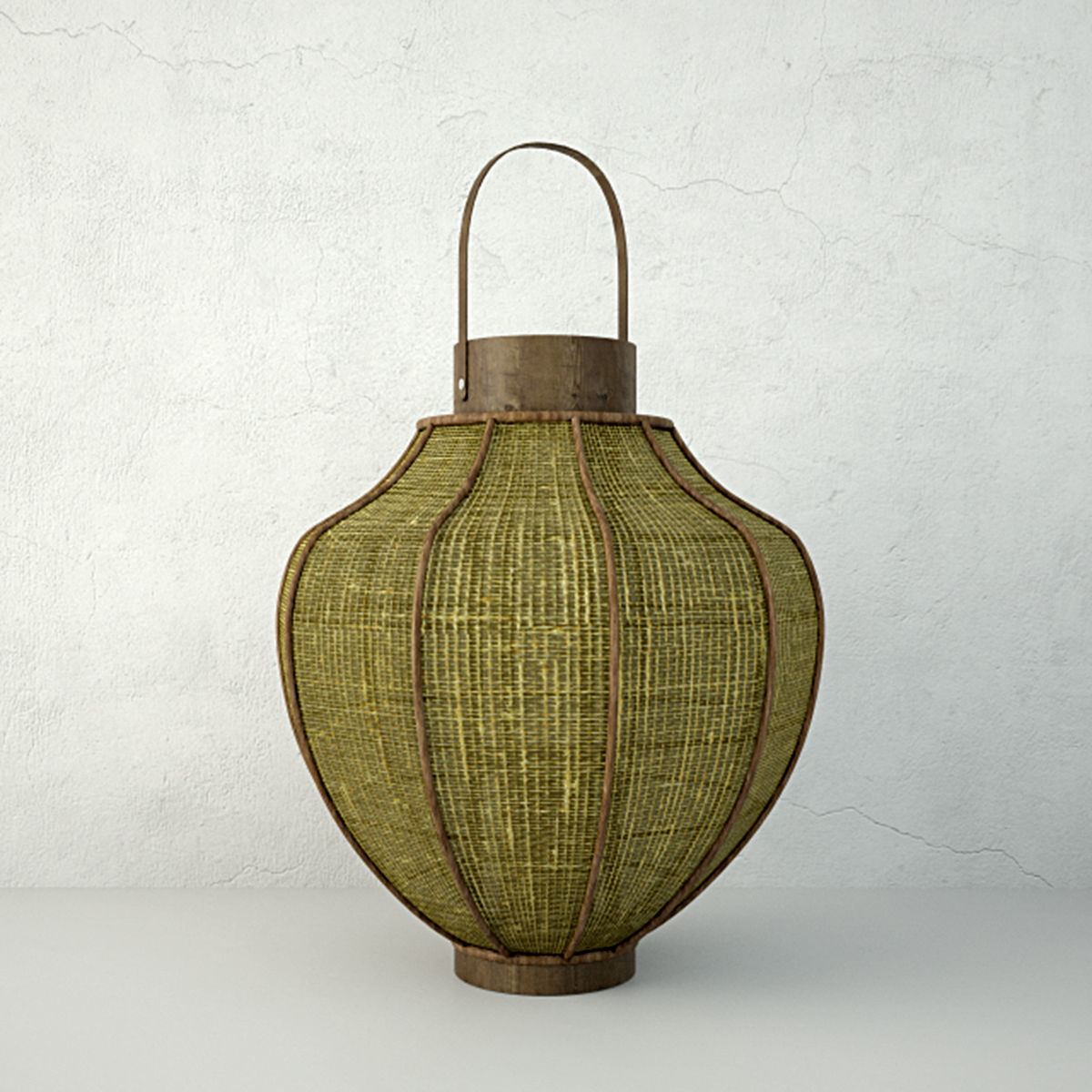Bamboo Lanterns 3D model_2