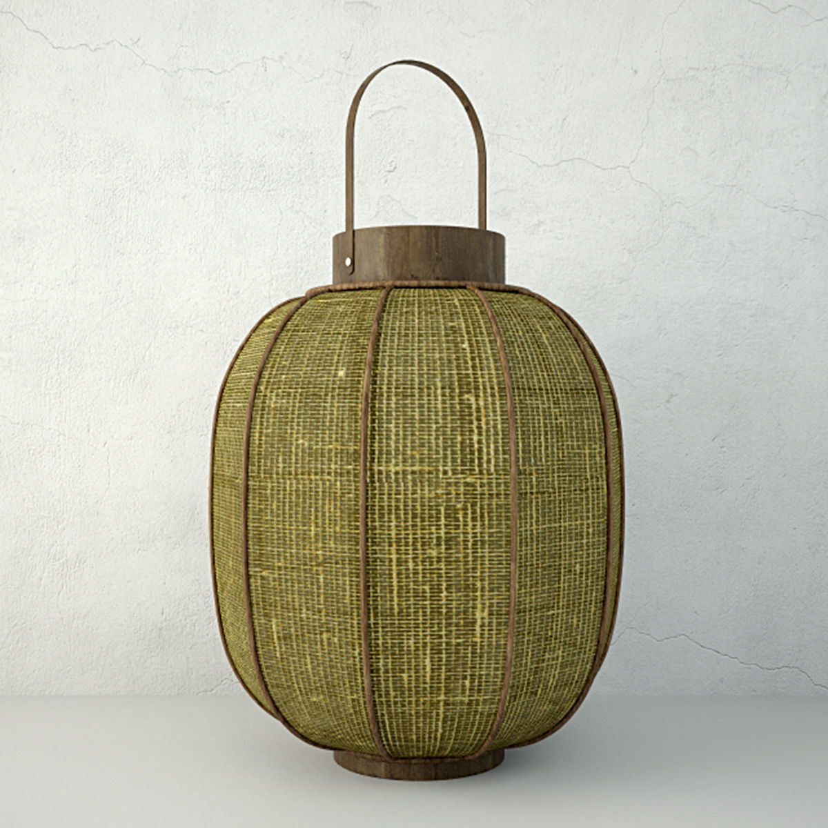 Bamboo Lanterns 3D model_3