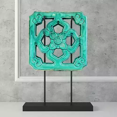 Emerald Green Chinese Glazed Temple Tile