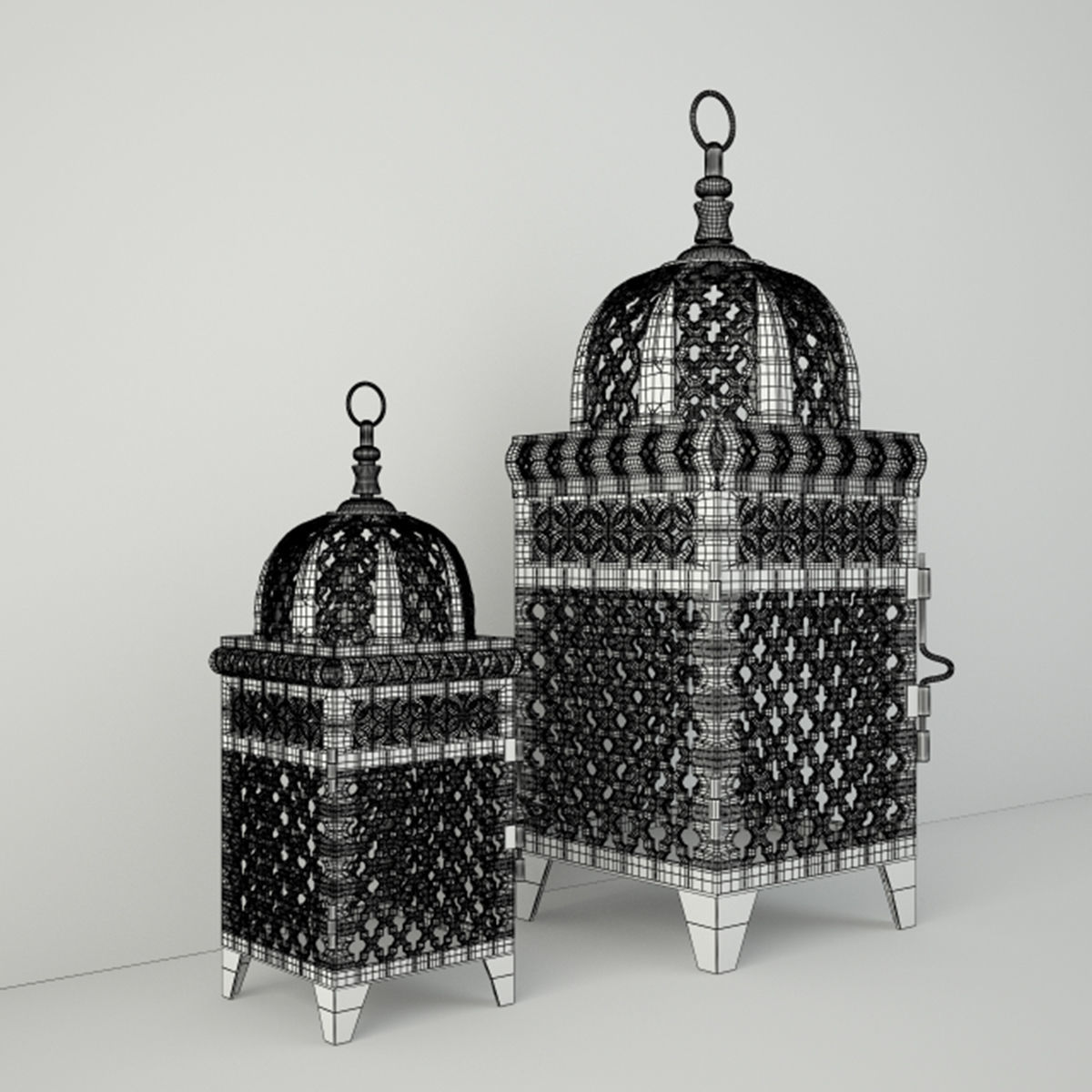 Mimosa Lanterns 3D model_4