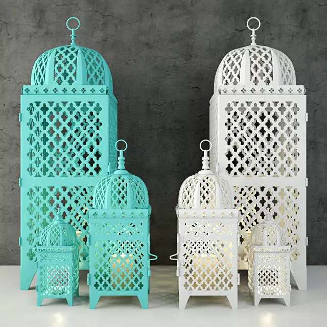 Mimosa Lanterns 3D model_0