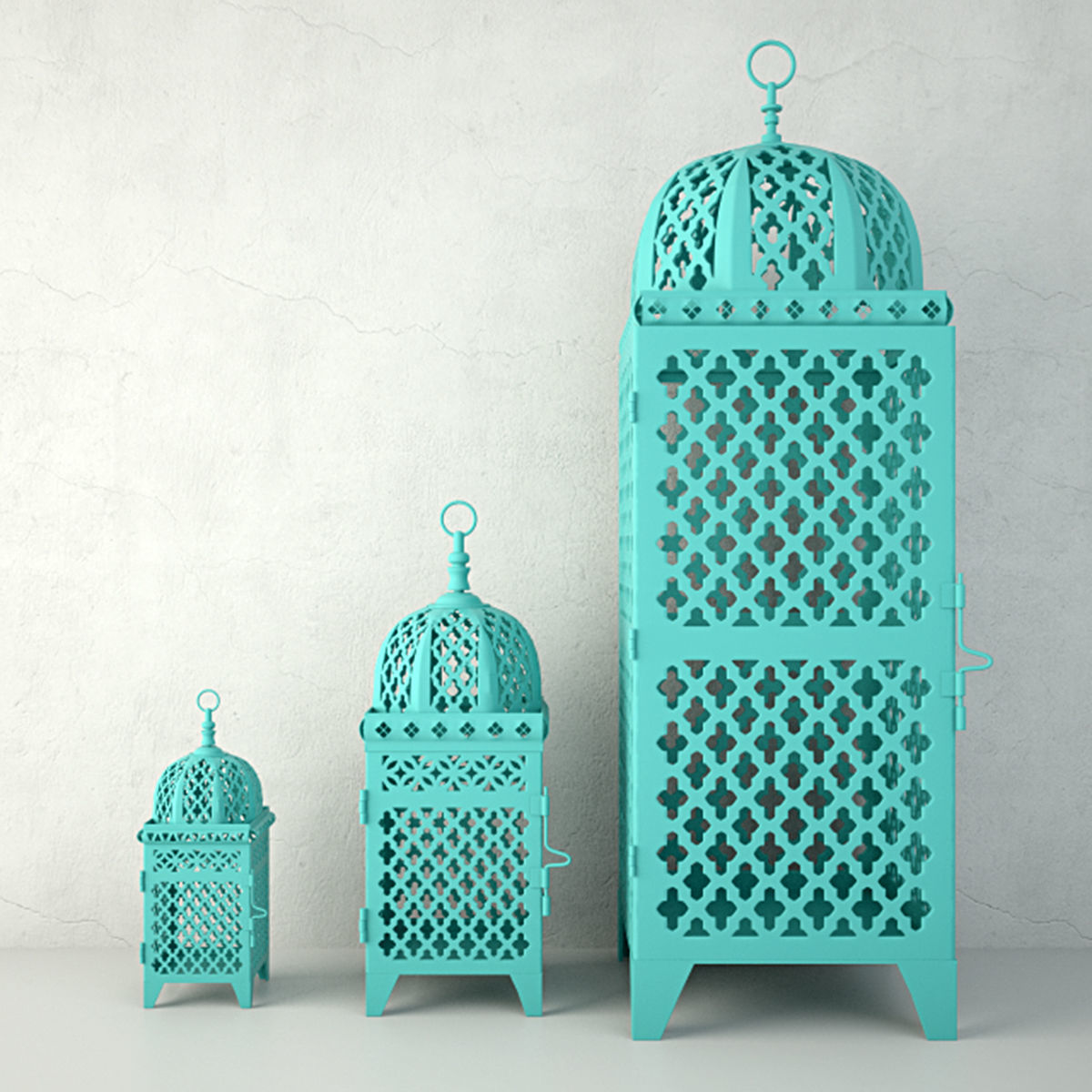 Mimosa Lanterns 3D model_2