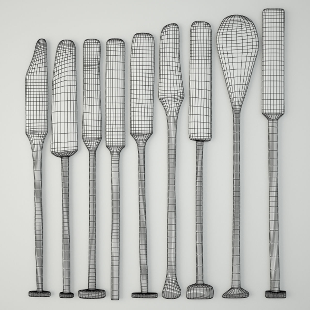 Oars by Like Lodka 3D model_1